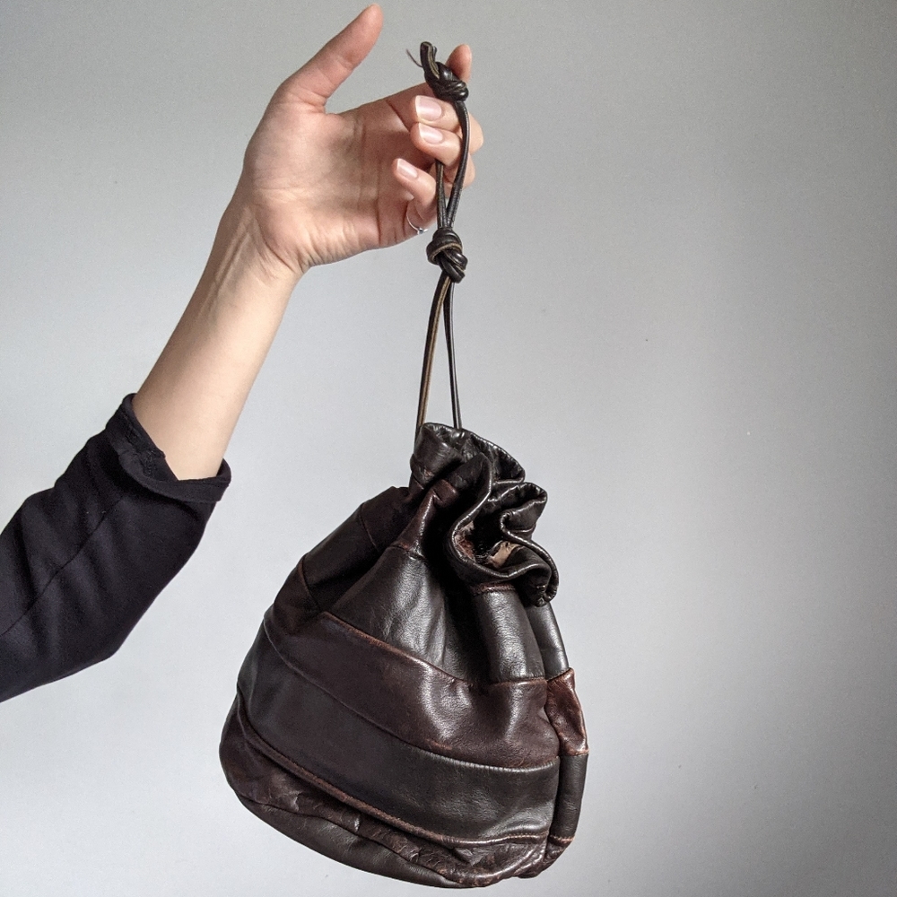 Vintage Brown leather pouch